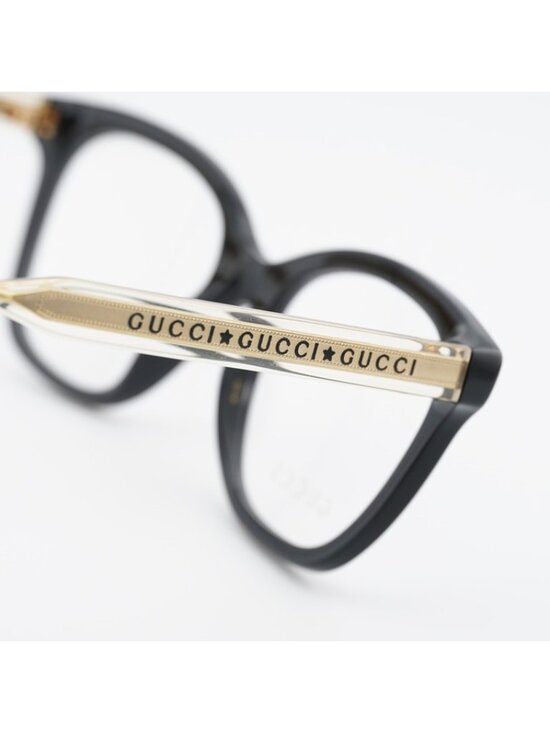 Gucci GG0566O 001 Eyeglasses Black 52mm Square Frame